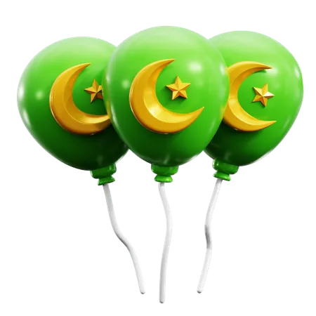 Ramadan Balloons  3D Icon