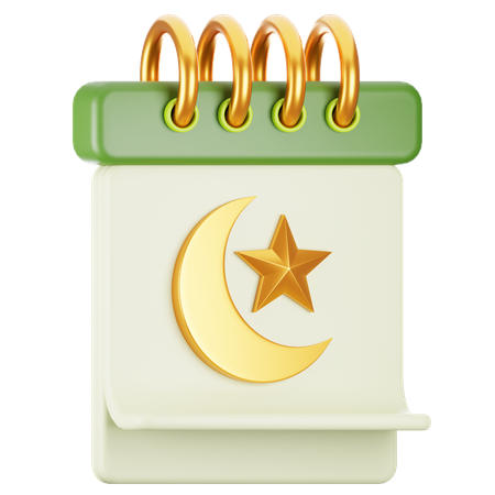 Ramadan calendar  3D Icon