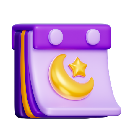 라마단 달력  3D Icon