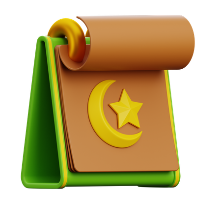 Ramadan Calendar  3D Icon