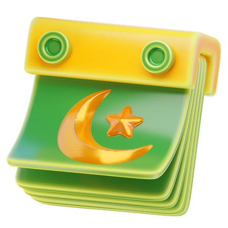Ramadan calendar  3D Icon