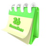 3d ramadan calendar 26 date logo