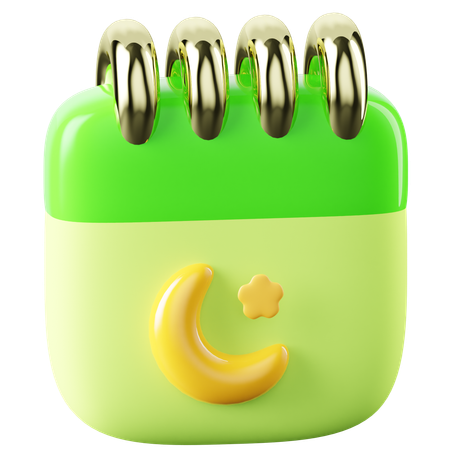 Ramadan Calendar  3D Icon