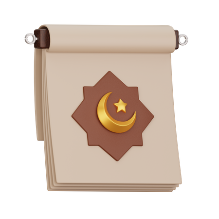 Ramadan Calendar  3D Icon