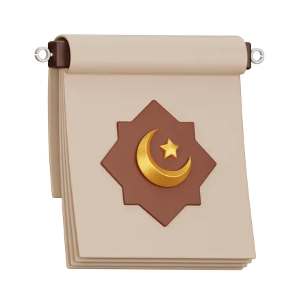 Ramadan Calendar  3D Icon