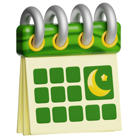 Ramadan Calendar  3D Icon