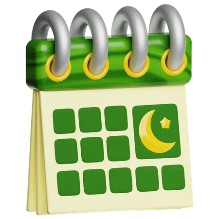 Ramadan Calendar  3D Icon