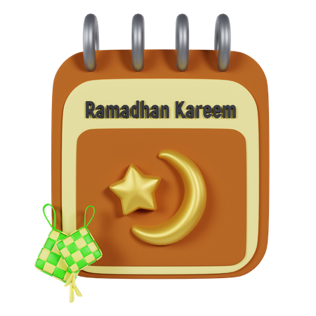 Ramadan Calendar  3D Icon