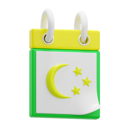 Ramadan Calendar  3D Icon