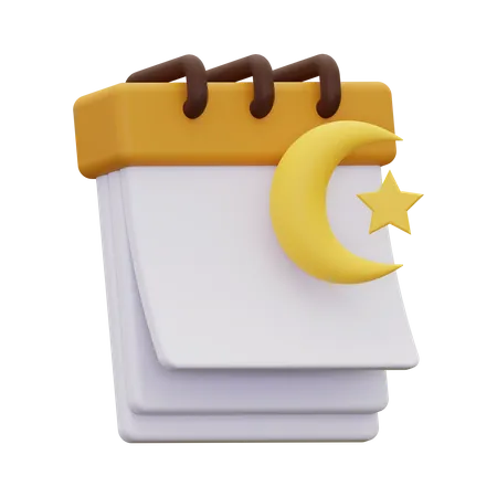 Ramadan Calendar  3D Icon