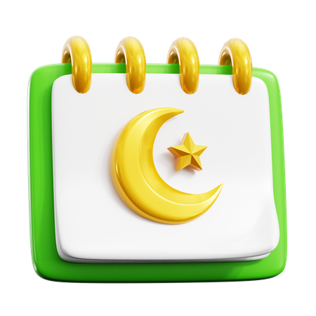 Ramadan Calendar  3D Icon