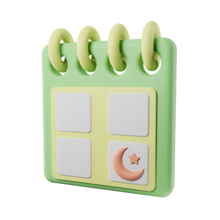 Ramadan Calendar  3D Icon