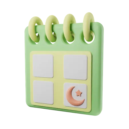 Ramadan Calendar  3D Icon