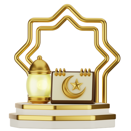 Ramadan Calendar  3D Icon