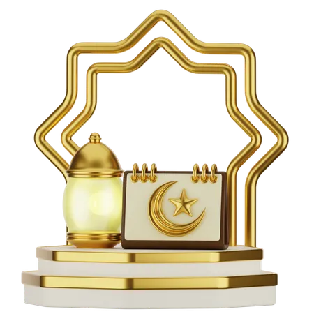 Ramadan Calendar  3D Icon