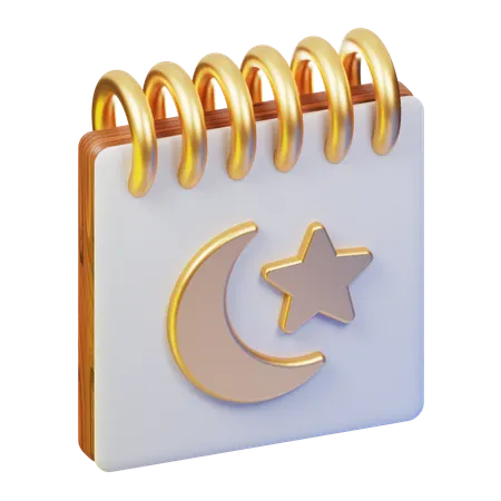 Ramadan calendar  3D Icon