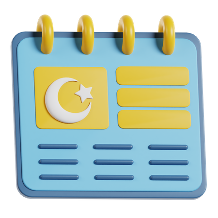 Ramadan Calendar  3D Icon