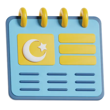 Ramadan Calendar  3D Icon