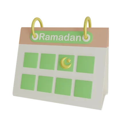 Ramadan Calendar  3D Icon