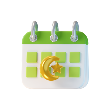 Ramadan Calendar  3D Icon