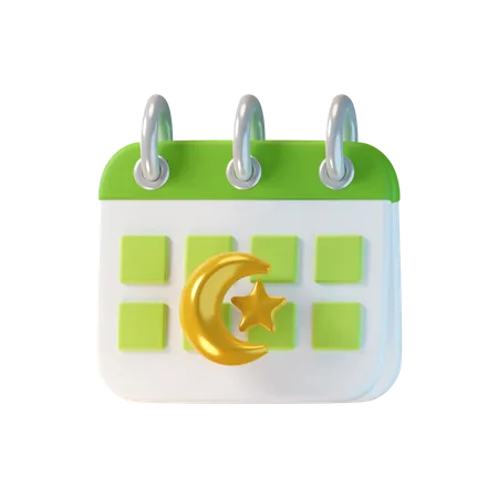 Ramadan Calendar  3D Icon