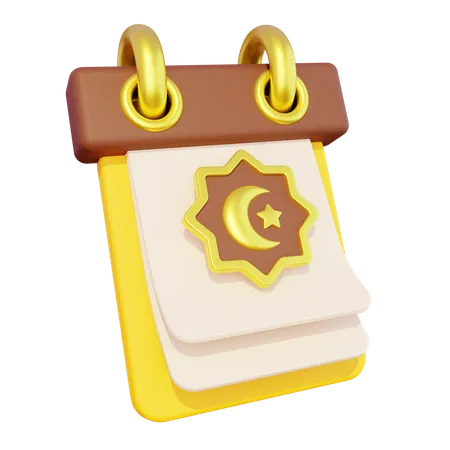 Ramadan Calendar  3D Icon