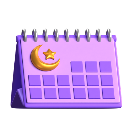 Ramadan Calendar  3D Icon