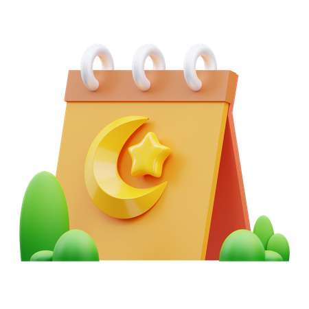 Ramadan Calendar  3D Icon