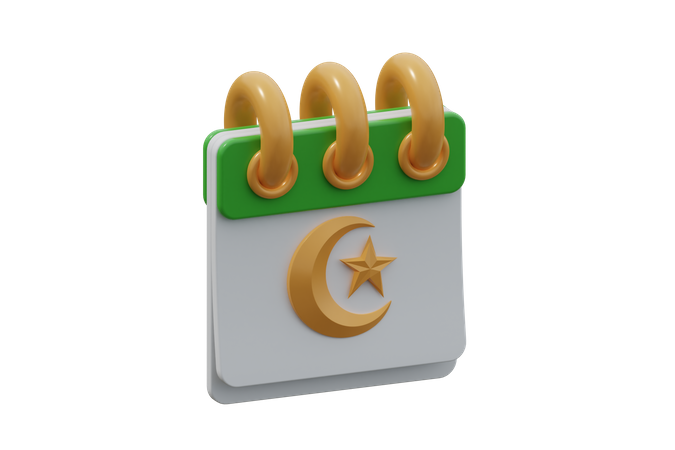 Ramadan Calendar  3D Icon