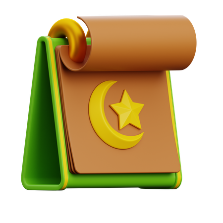 Ramadan Calendar  3D Icon