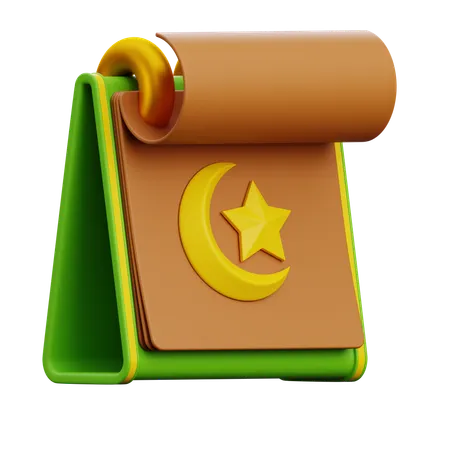 Ramadan Calendar  3D Icon