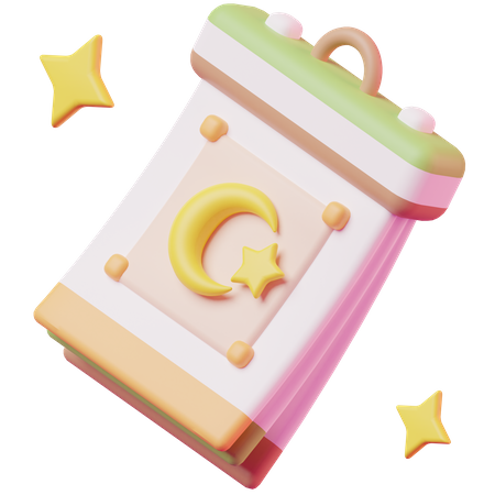 Ramadan Calendar  3D Icon