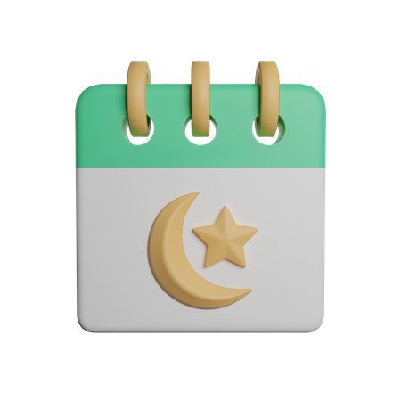 Ramadan Calendar  3D Illustration