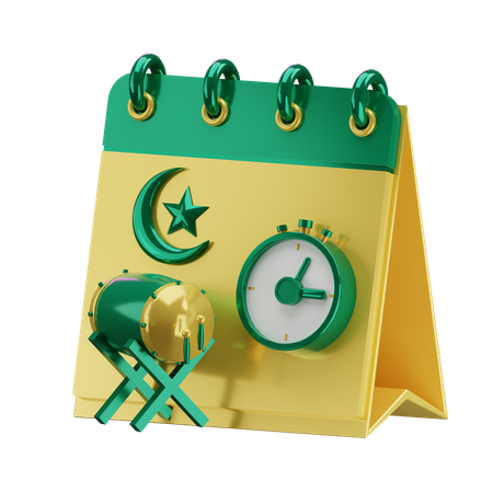 Ramadan calendar  3D Illustration