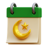 3d ramadan calendar logo