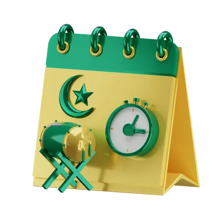 Ramadan calendar  3D Illustration