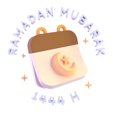 3 D Illustration Moslem Event Ramadan With Arab Subtitled 3D Icon