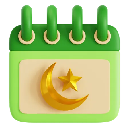 Ramadan Calendar 3D Icon