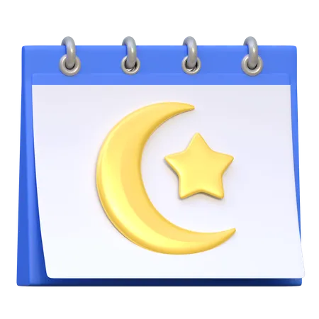Ramadan Calendar Icon Ramadan 3 D Illustration 3D Icon