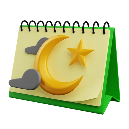 3 D Ramadan Month Fasting Calendar 3D Icon