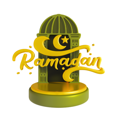 Ramadan Calligraphy  3D Icon