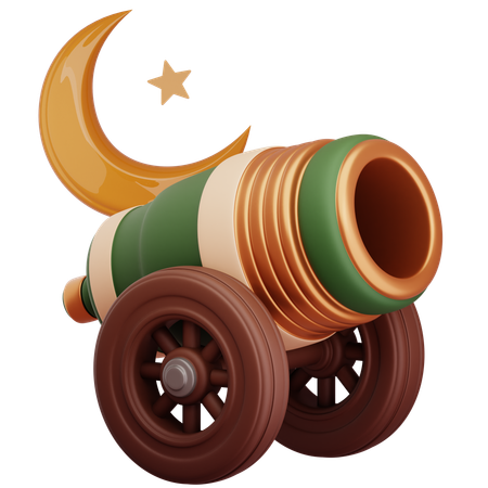 Ramadan Cannon  3D Icon