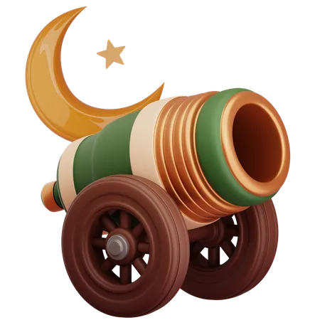 Ramadan Cannon  3D Icon