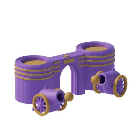 Ramadan Cannon  3D Icon