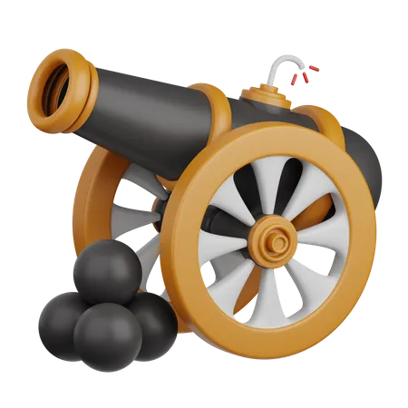 Ramadan Cannon 3D Icon