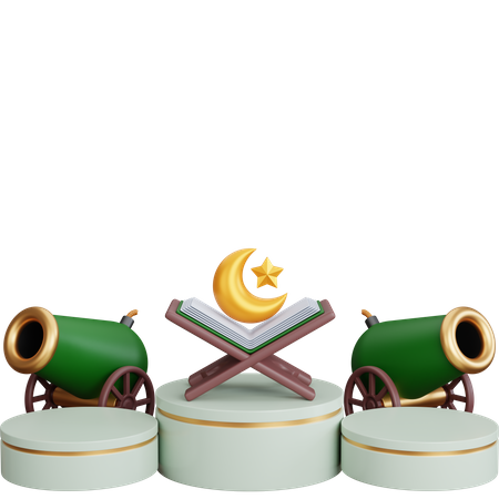 Ramadan Cannon With Quran 3D Icon