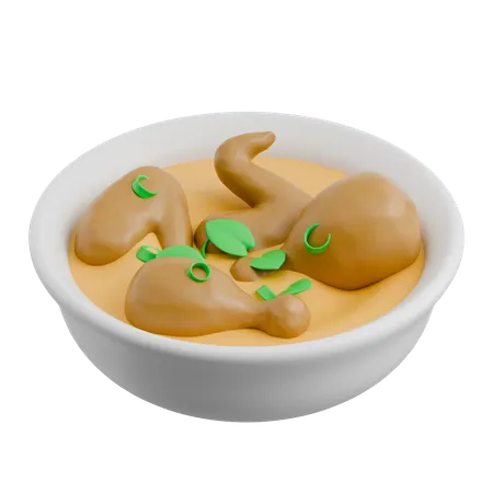 ラマダンチキンカレー  3D Icon