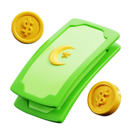 Ramadan Currency  3D Icon
