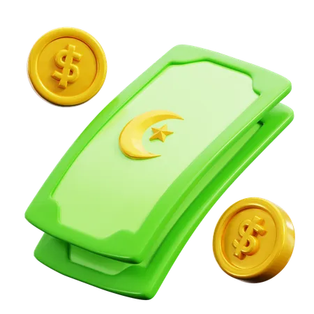 Ramadan Currency  3D Icon