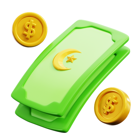 Ramadan Currency  3D Icon